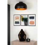 SHARAN Plafon Ø 38 cm 1xE27 czarny 30186/38/30 Lucide - zdjęcie dodatkowe 3